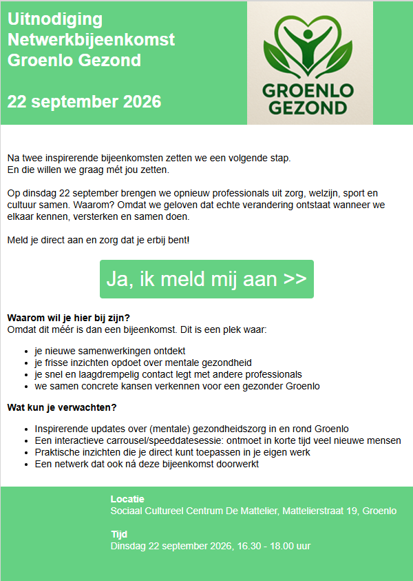 Ja, ik meld mij aan Ja, ik meld mij aan