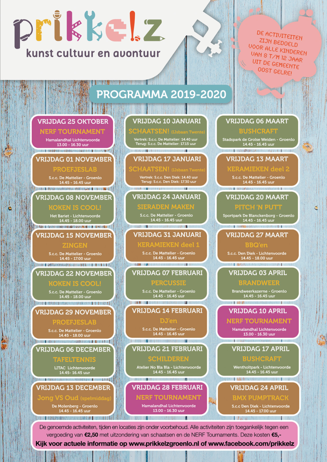 Prikkelz Programma 2020